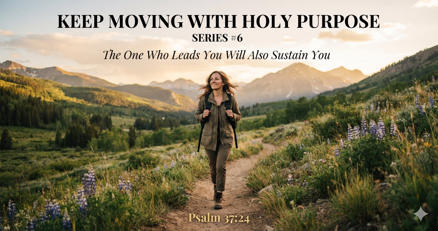 Keep Moving with Holy Purpose – Series #6: The One Who Leads You Will Also Sustain You – Psalm 37:24